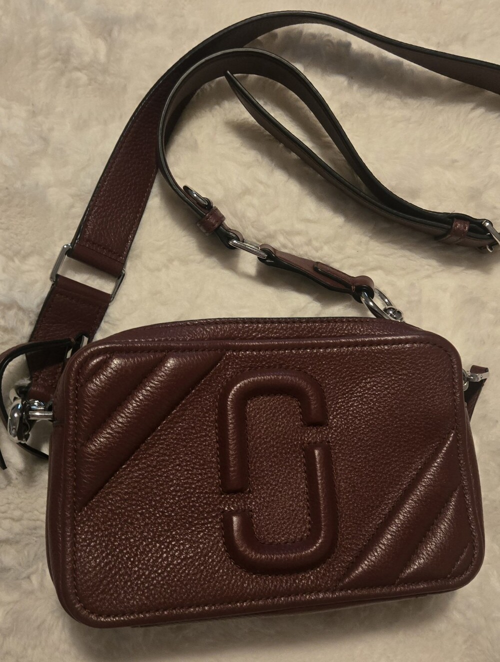 Marc Jacobs Burgundy Red Snapshot Purse
